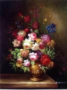 unknow artist Floral, beautiful classical still life of flowers.046 painting